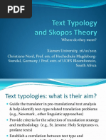 NORD Text Typology and Skopos Theory