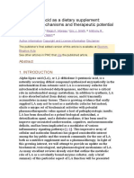 Efectos Del Acido Alfa Lipoico