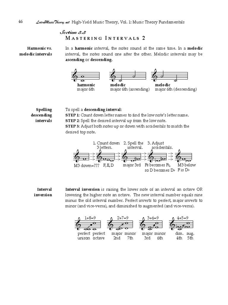 Mastering Music Intervals Explained | PDF | Interval (Music) | Musical ...