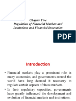 Chapter Five Regulation of Financial Markets and Institutions and Financial Innovation