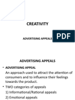 Creativity: Advertising Appeals