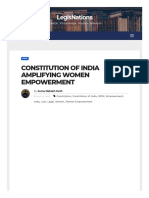 Constitution of India Amplifying Women Empowerment