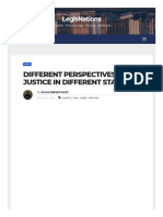 Different Perspectives of Justice in Different Statutes