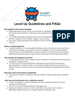 Level Up Guidelines FAQs Salesforce Super Set Certification