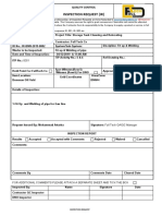 Inspection Request (Ir) : Quality Control