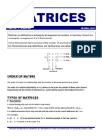 Project Aspiration Assignment - Mathematics - Matrices