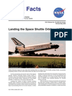 NASA Facts Landing The Space Shuttle Orbiter at KSC