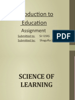 Introduction to Education Assignment