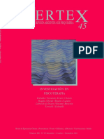 Vertex, Revista Argentina de Psiquiatría - Encuadre y Alianza