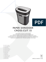 Paper Shredder Cross-Cut 15