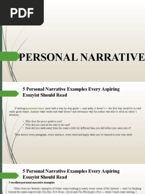 Personal Narrative