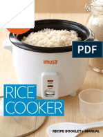 Rice Cooker: Recipe Booklet Manual