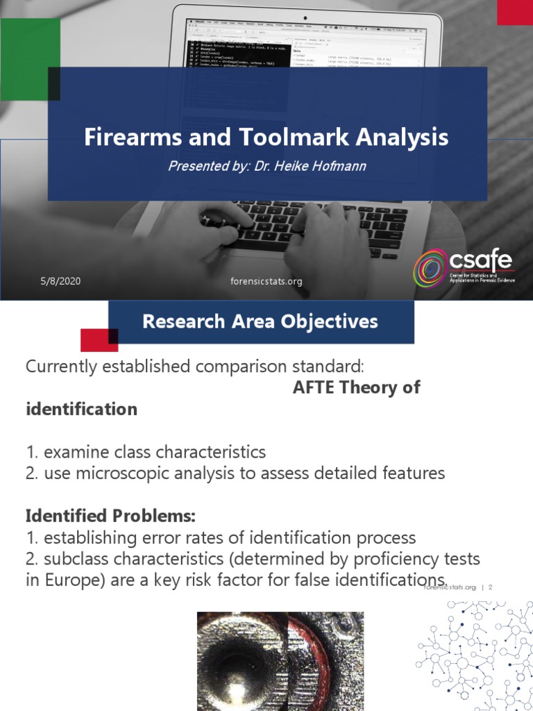 Firearms and Toolmark Analysis Overview PDF Bullet Forensic Science