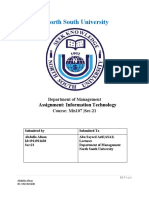 North South University: Assignment: Information Technology
