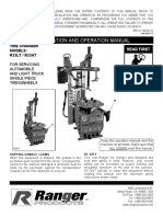 Installation and Operation Manual: Tire Changer Models: R23LT / R23AT