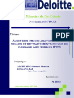 Audit Des Immobilisations Corporelles Et Retraitements en Vue Du Passage Aux Normes IFRS DN PDF