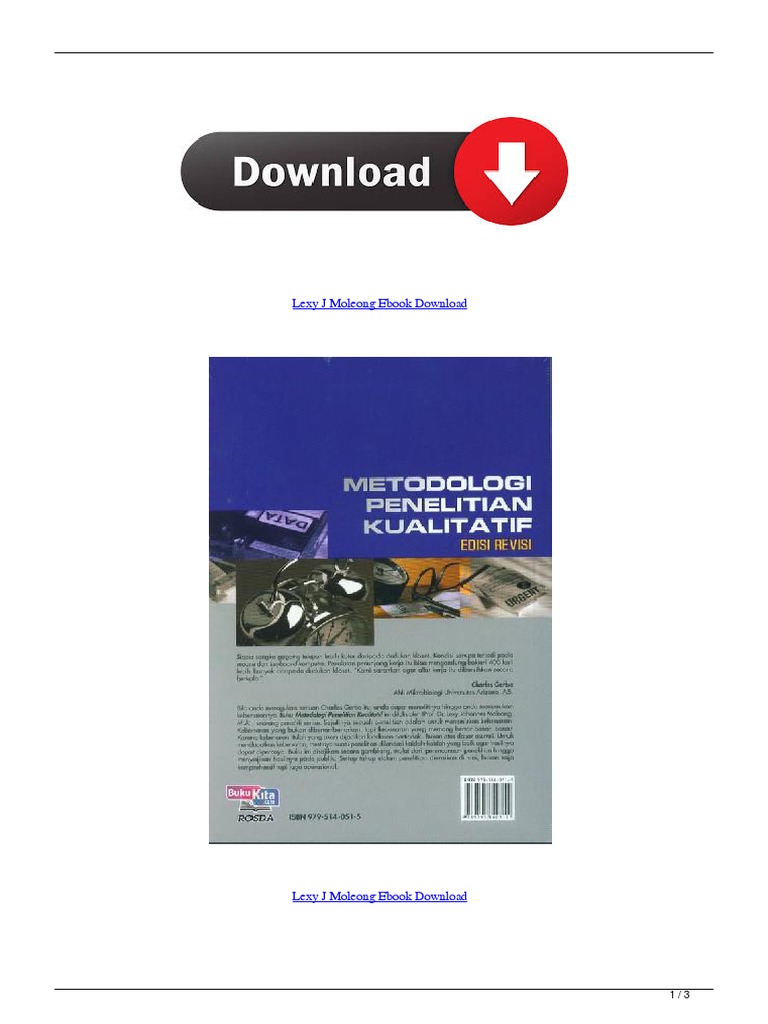 Lexy J Moleong Ebook Download Office Software E Books