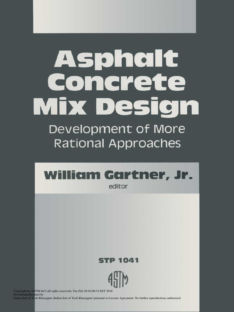 Asphalt Concrete Mix Design Development of More Rational Approaches ...