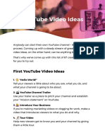 67 Youtube Video Ideas PDF