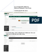 How to Navigate BB Collaborate  
