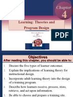 Learning: Theories and Program Design