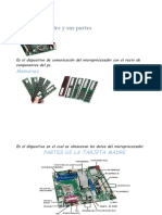 Partes y funciones de la tarjeta madre