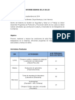 Informe Semana de La Salud