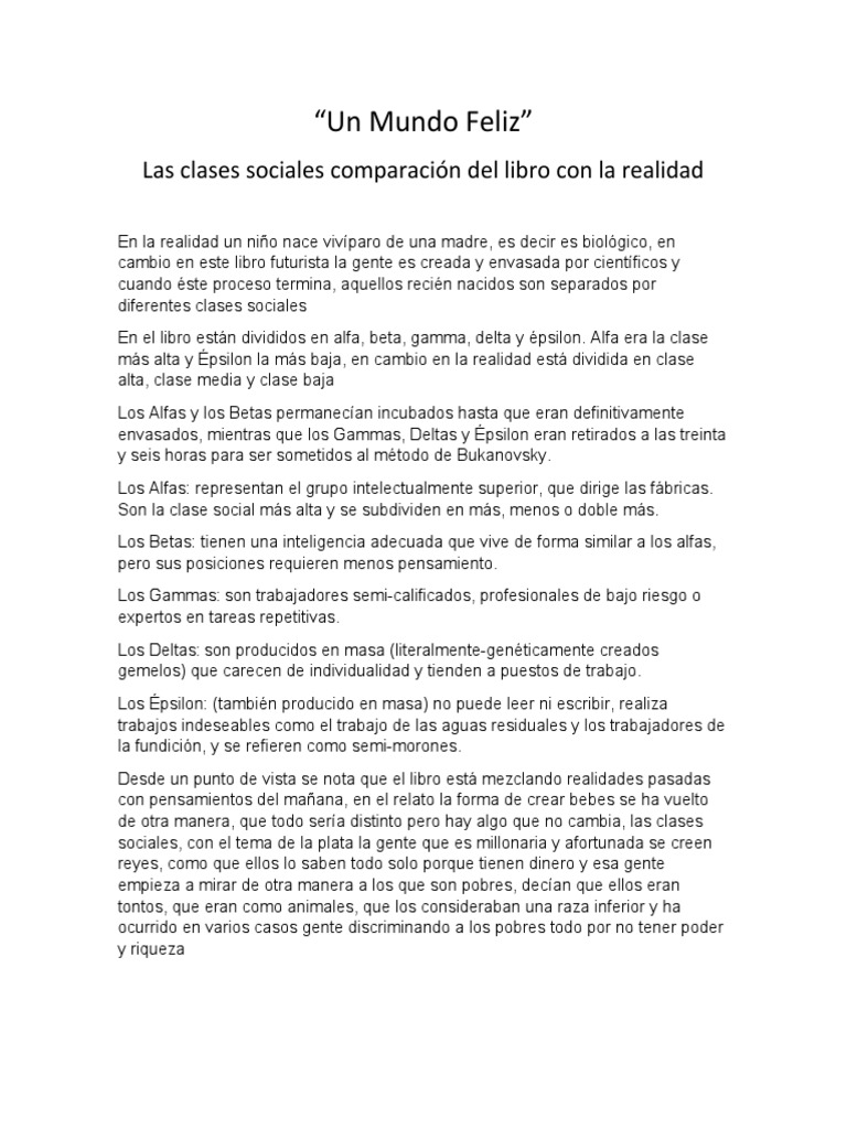 Un Mundo Feliz | PDF | Science | Ciencia humana