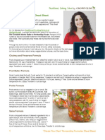 Lacto-Fermentation Formulas Cheat Sheet Traditional Cooking School by GNOWFGLINS