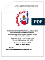 Kawana Waters Surf Club L Functions Pack