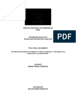 Evidencia 2 Cuadro Comparativo "Tecnologías de La Información y La Comu