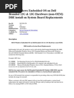 OEM Windows Embedded OS On Dell Branded 12G & 13G Hardware (non-OEM) DBE Install On System Board Replacements