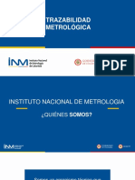 Trazabilida Metrológica - Metrología INM