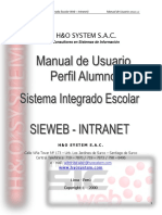 Manual SieWeb Intranet - Perfil - Alumnos PDF