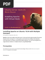 Installing Apache On Ubuntu 18.04 With Multiple Domains: Prerequisites