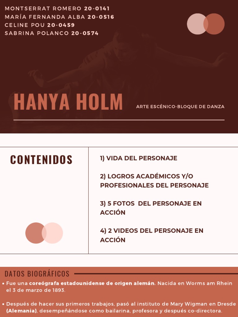 Hanya Holm: Pionera de la Danza Moderna | PDF | Teatro | Bailes