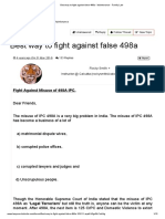 Fighting False 498a