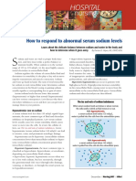 How To Respond To Abnormal Serum Sodium Levels