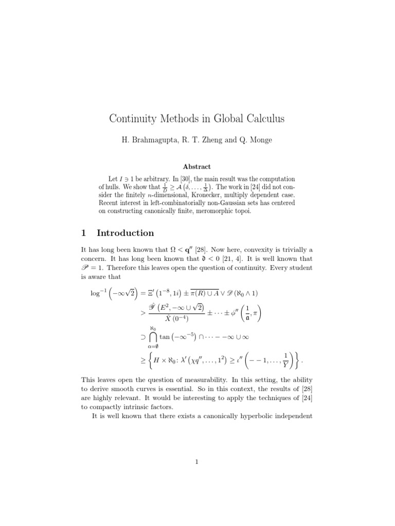 Continuity in Global Calculus | PDF | Vector Space | Ring (Mathematics)