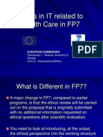Ethics in IT Related To Health Care in FP7