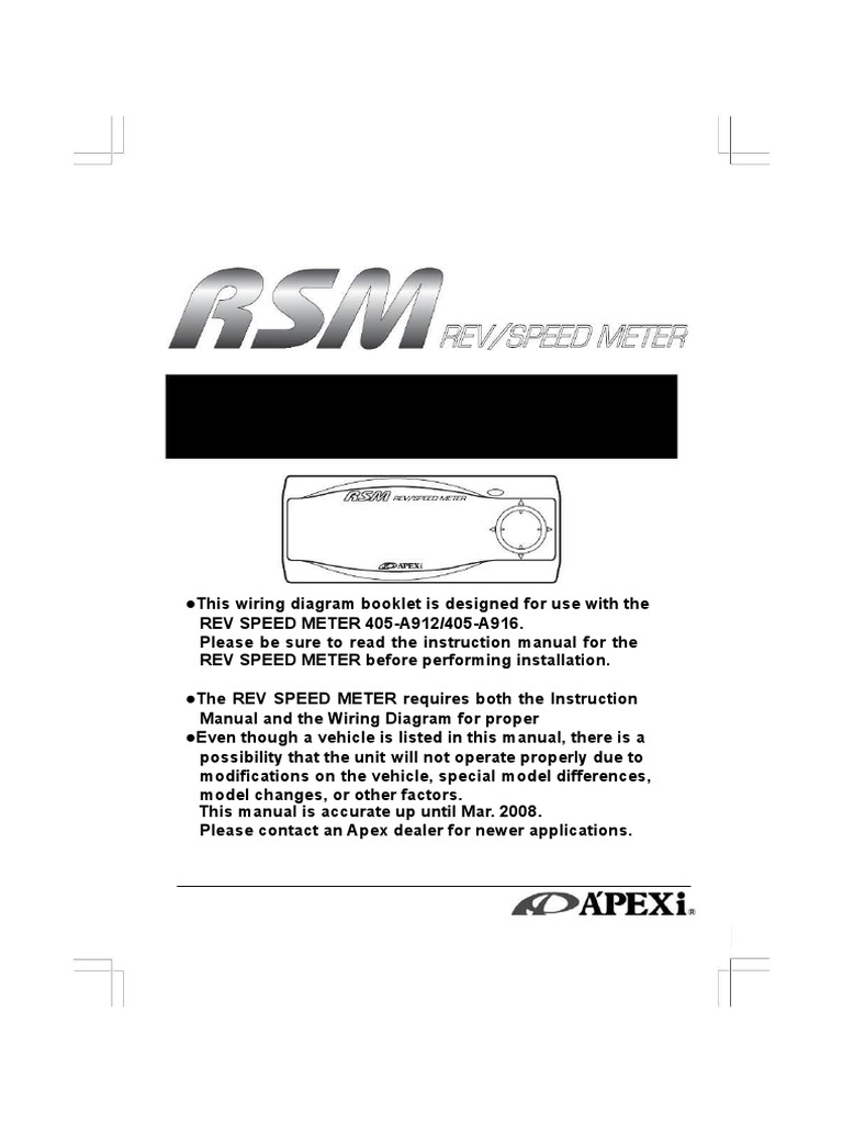 rsm 安装图 eng | PDF | Electrical Connector | Wire