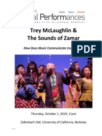 Trey Mclaughlin & The Sounds of Zamar: How Does Music Communicate Inspiration?