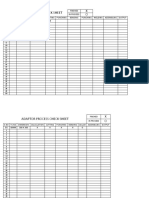 Fire Damper Process Check Sheet