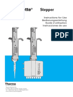 Stepper: Instructions For Use Bedienungsanleitung Guide D Utilisation Instrucciones de Uso