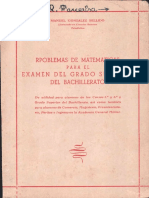 Problemas de Matematicas Examen Grado Superior Del Bachillerato-Manuel Gonzalez