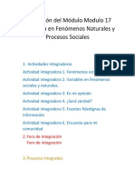 Calificaciones Del Modulo 17 Estadistica en Fenomenos Nturales y Procesos Sociales