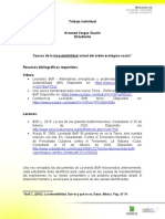 Actividad Individual. Causas de La Insostenibilidad Actual Del Orden Ecológico-Social