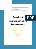 Educationist Product Requirements Document