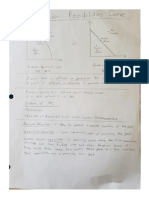 Production Possibilities Curve Notes