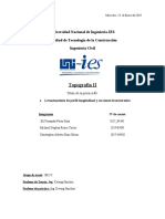 Levantamiento topográfico de perfil longitudinal y secciones transversales